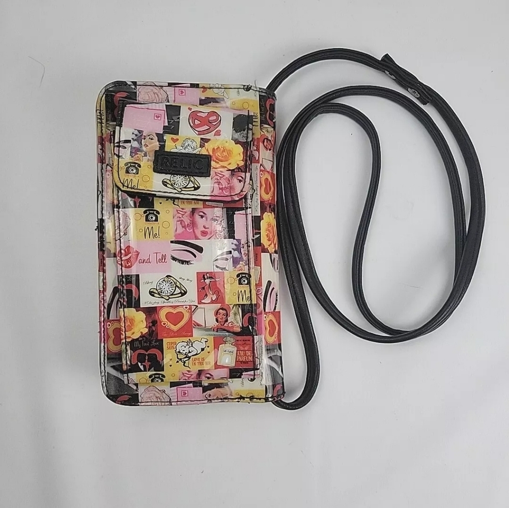 Relic Patchwork Crossbody Wallet Iconic Love Kiss… - image 2